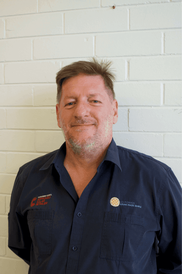 Ian Gittus, Director and Founder of UV Power, in a UV Power uniform shirt