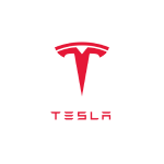Red Tesla logotype